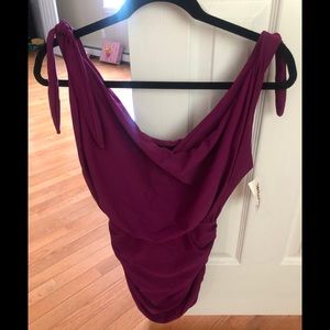 Beautiful Bathing suit NWT size 8 plum color